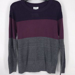 Women's Market & Spruce  - Quintana Colorblock Mesh Detail Pullover, Size M